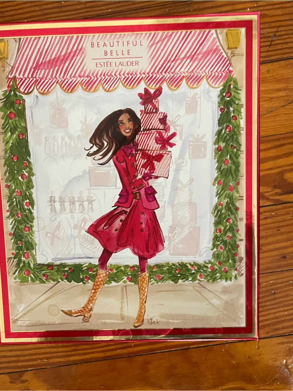 Estee Lauder Beautiful Belle Holiday Gift Box - Pink & Gold
